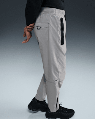 Nike Men's Sportswear Tech Woven Open Hem Pants-Olive - Hibbett